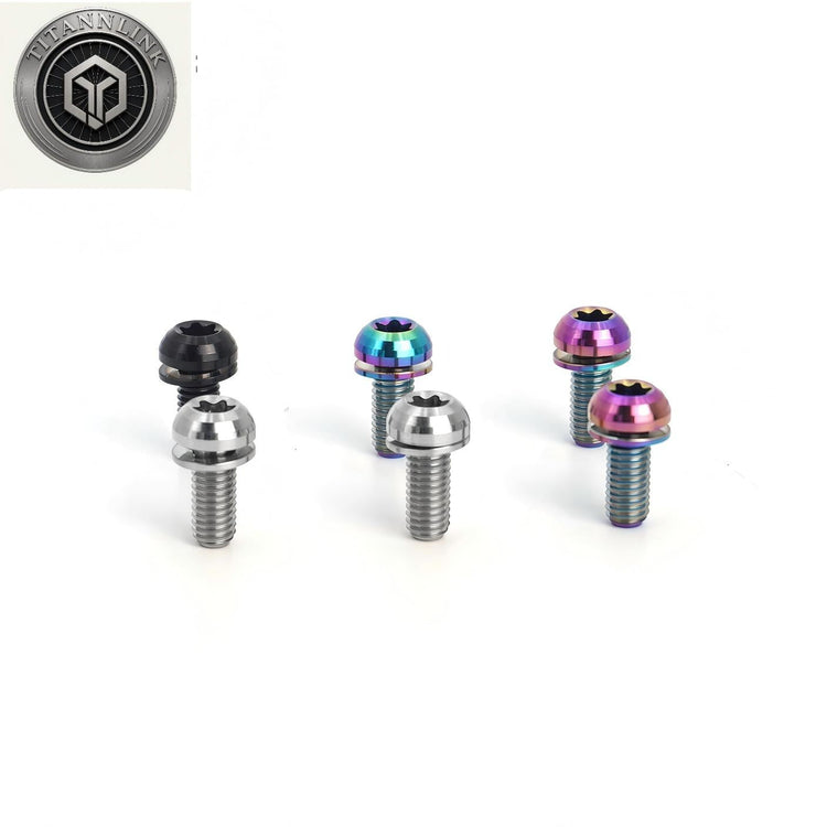 Grade 5 Titanium Bottle Cage Screws (4-Pack)