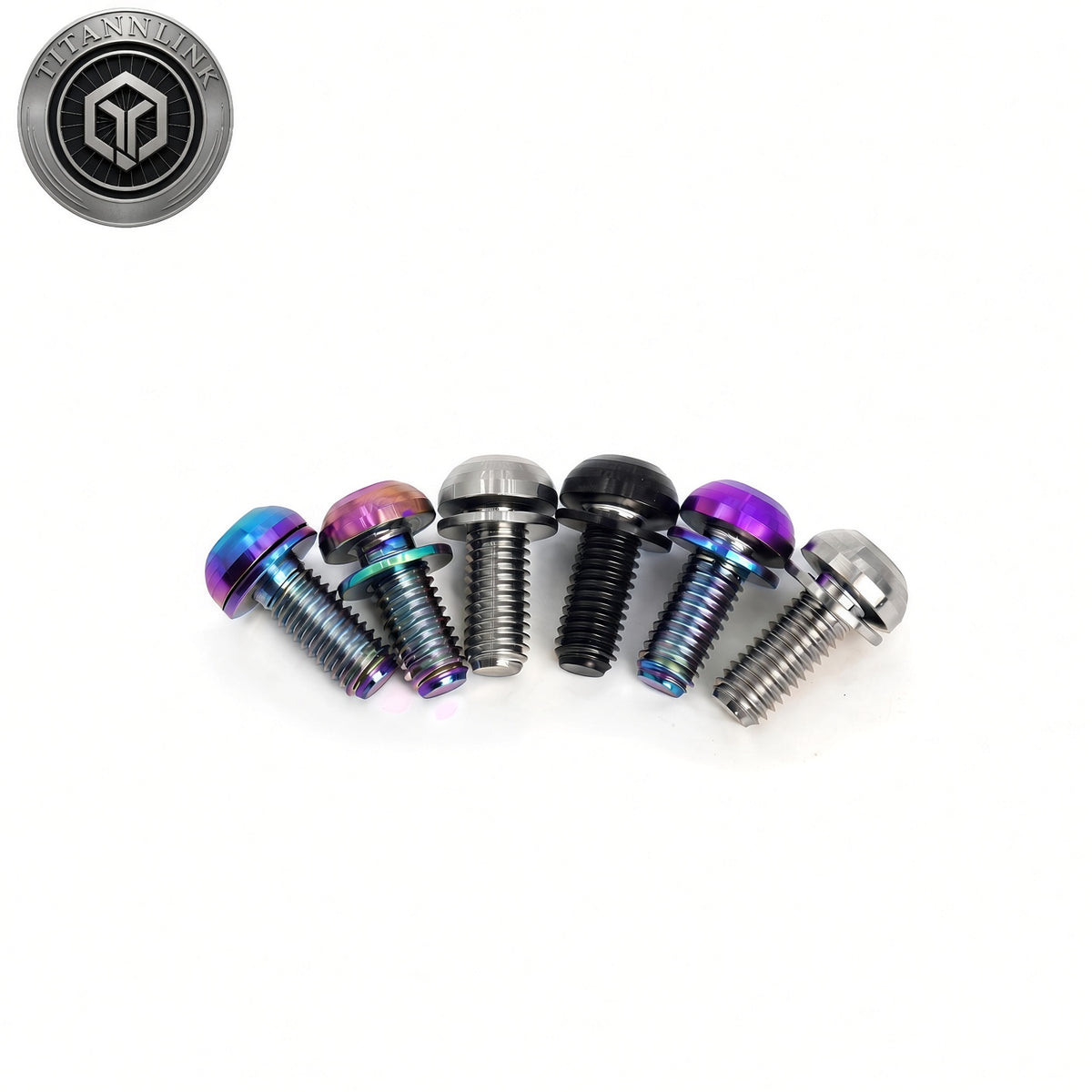 Titanium Bottle Cage Bolt Set M5×12mm | Grade 5 Titanium | Multiple Colors